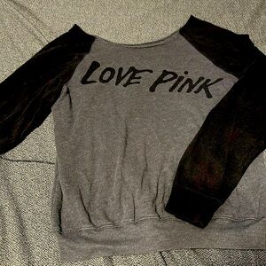 XS VS Pink off the shoulder sweater